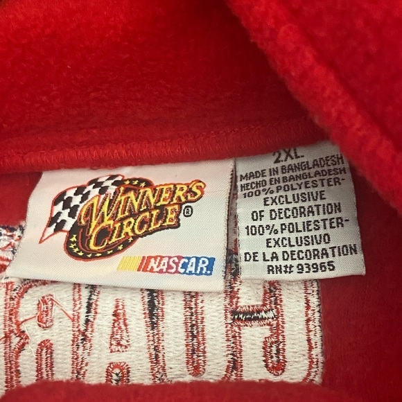 Dale Jr. NASCAR Hendricks motor sports fleece zip up pullover size 2xl - Picture 8 of 8